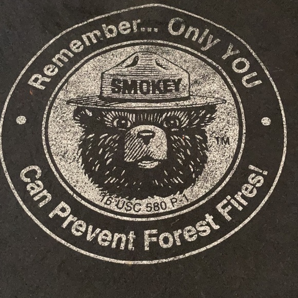 Official licensee smoky the bear small tee - Picture 2 of 10